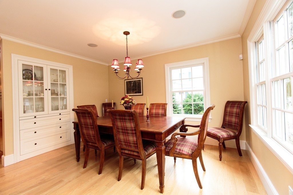 18 Thomas Road Wellesley, MA 02482 - Photo 3 of 24 a view of a dining room with furniture window and outside view