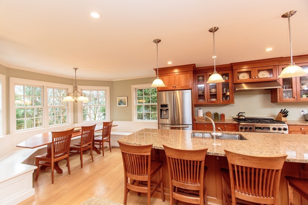 18 Thomas Road Wellesley, MA 02482 - Photo 8 of 24 a dining table with chairs and window