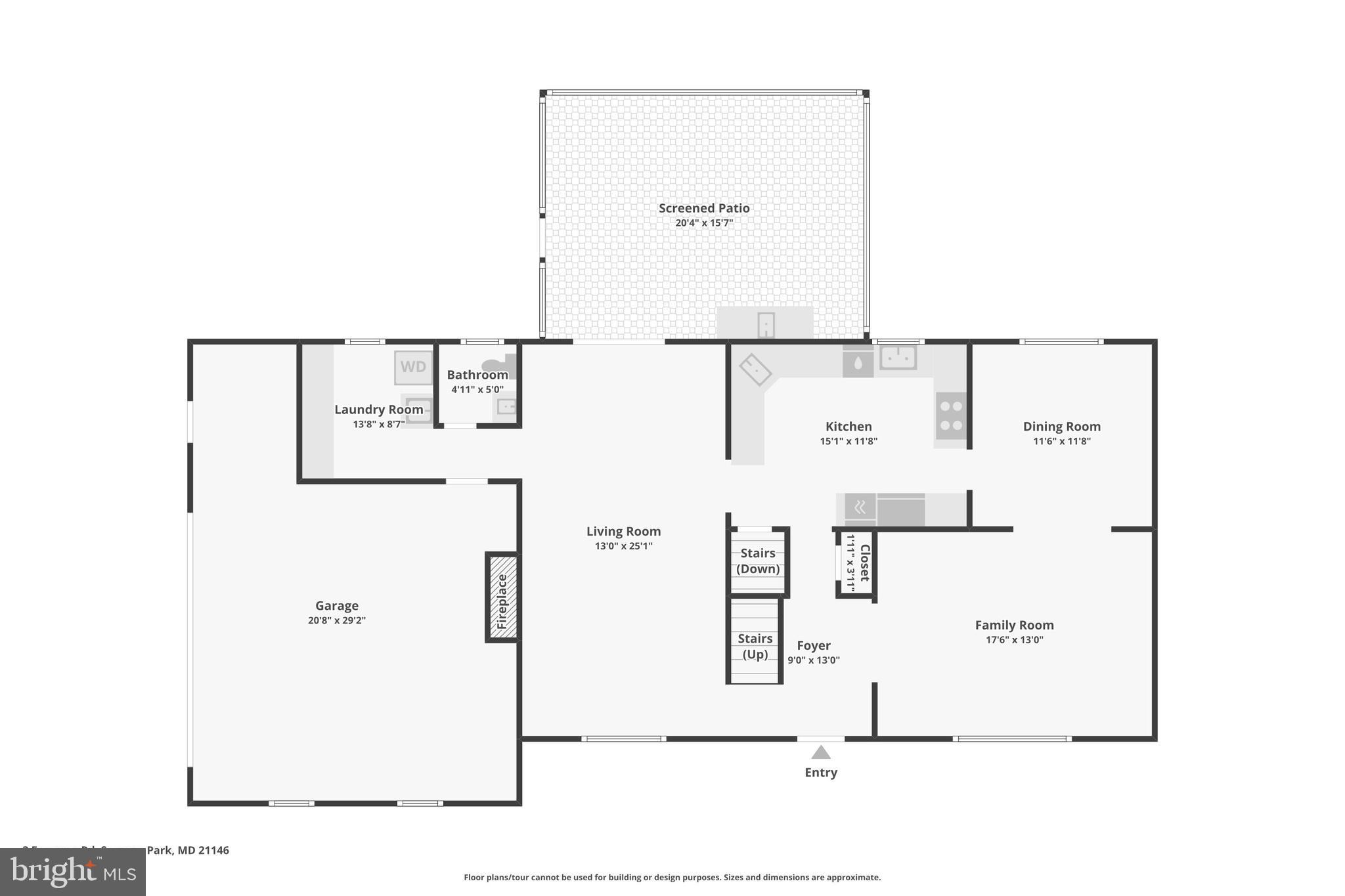 3 Emerson Road Severna Park, MD 21146 - Photo 63 of 65 Main Level Floor Plan
