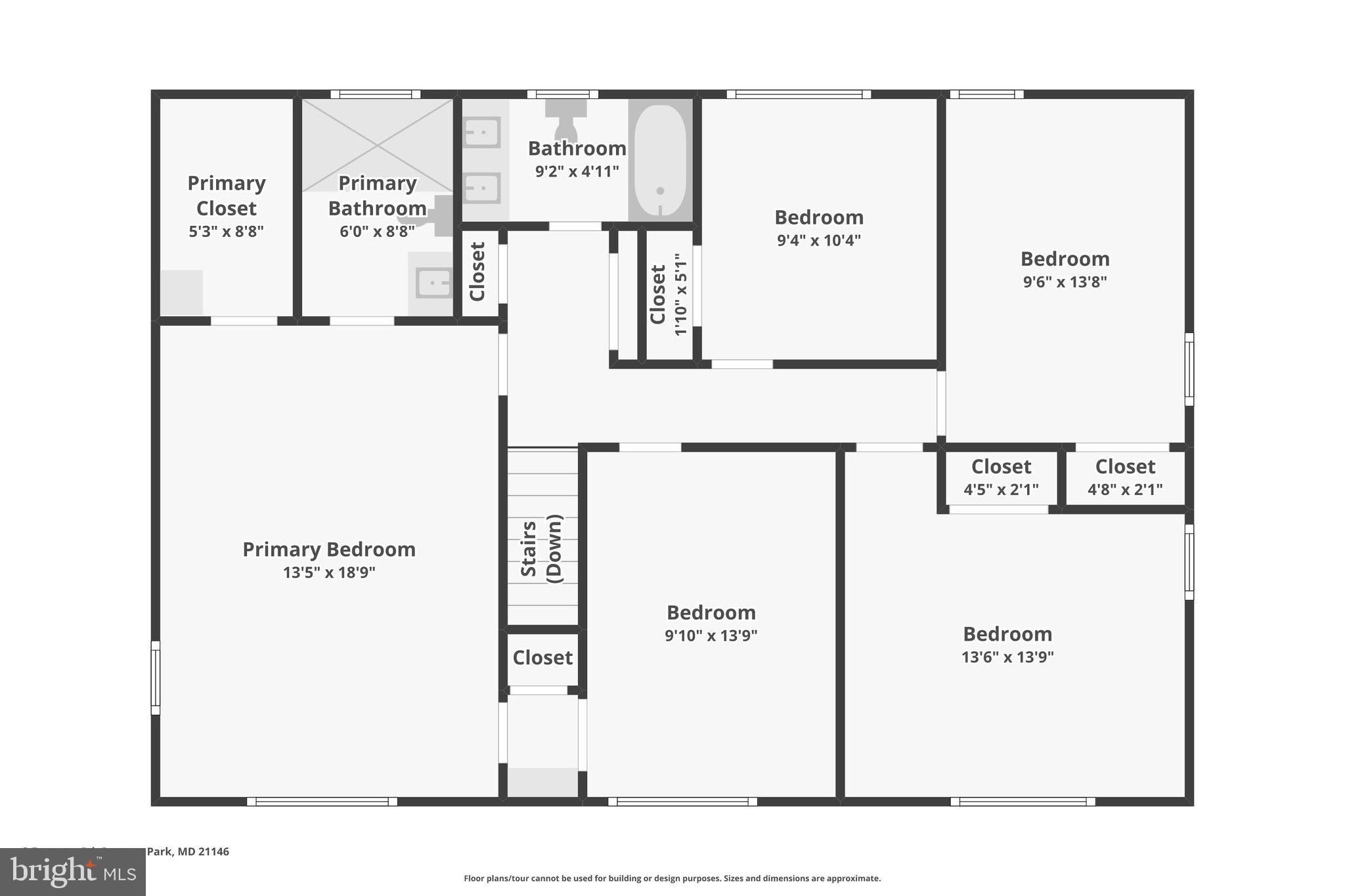 3 Emerson Road Severna Park, MD 21146 - Photo 64 of 65 Upper Level Floor Plan
