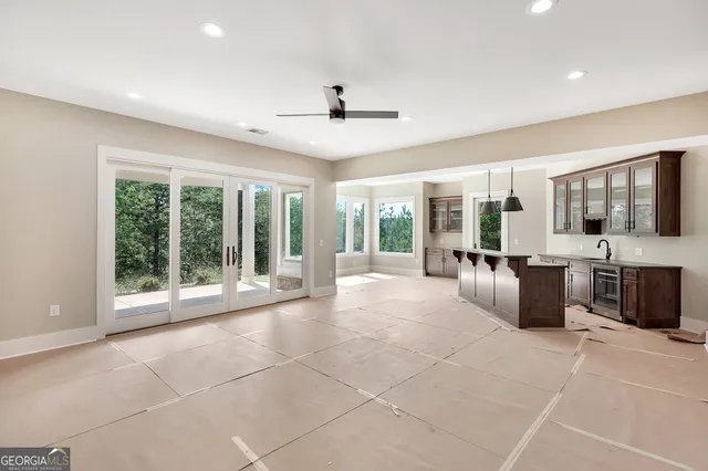 a large windows in a room with a large window