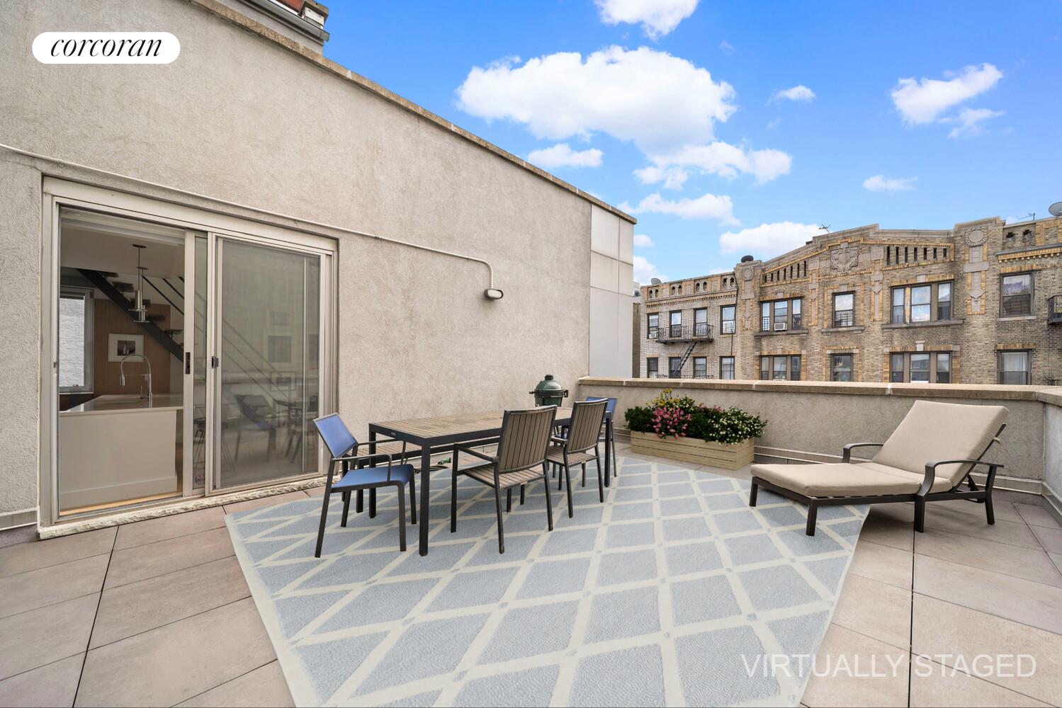 117 South 3rd Street, Unit 5A Brooklyn, NY 11249 - Photo 6 of 10 a view of a patio with dining table and chairs