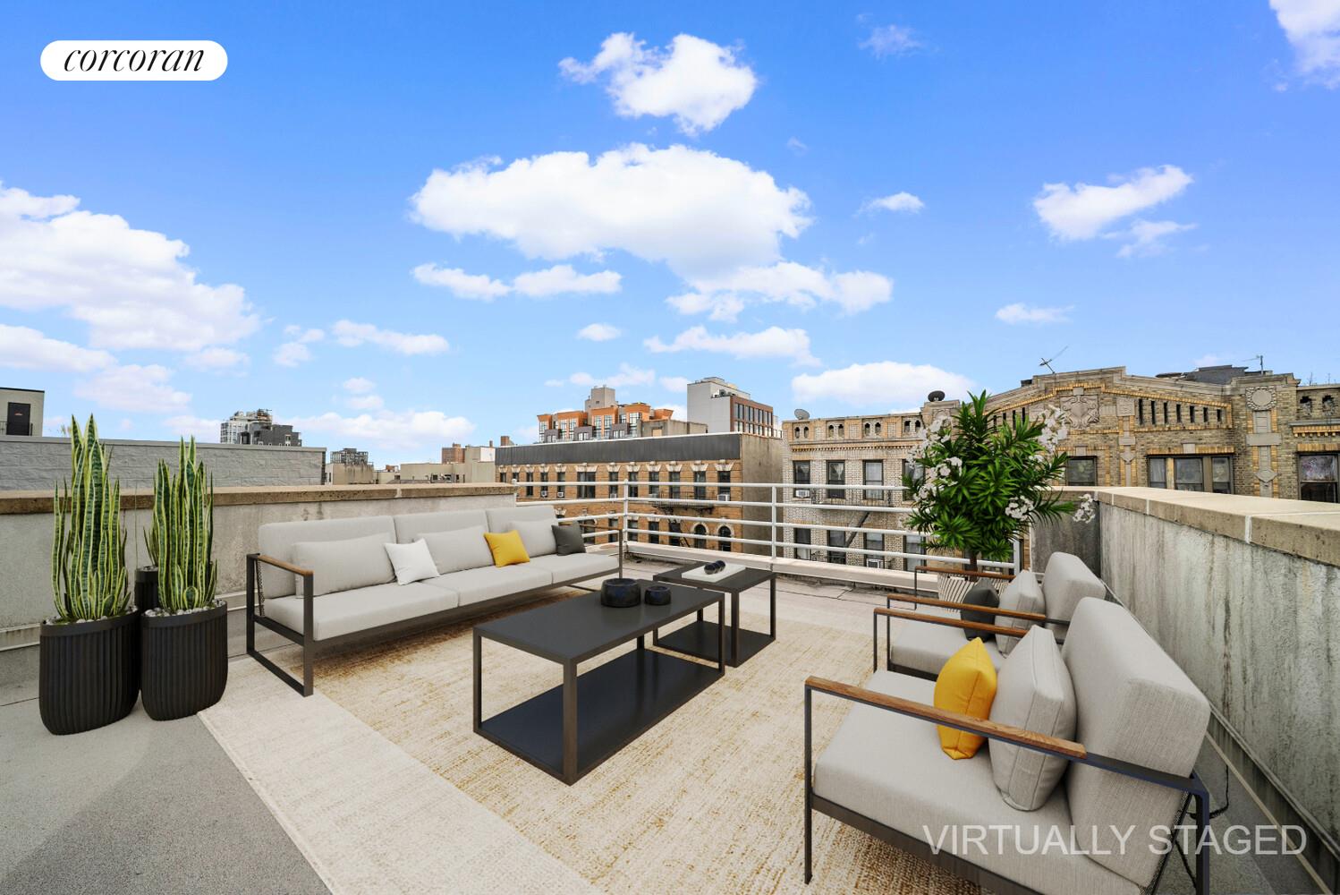 117 South 3rd Street, Unit 5A Brooklyn, NY 11249 - Photo 7 of 10 a view of a terrace with couches and lounge chairs