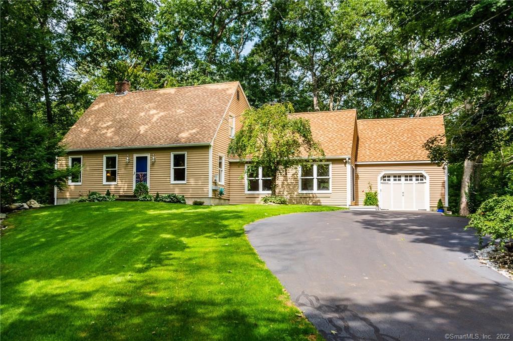49 Straits Road Chester, CT 06412 - Photo 1 of 1 Home sits back on private 1.63 acres which encompasses approximately half of the pond in front.