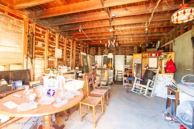 a outdoor space with lots of tables and chairs