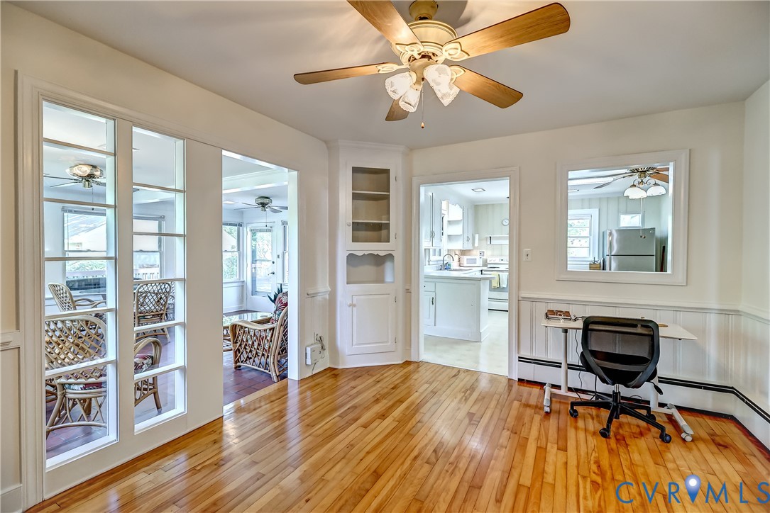 1817 Pocoshock Boulevard North Chesterfield, VA 23235 - Photo 41 of 41 a view of workspace with wooden floor and windows