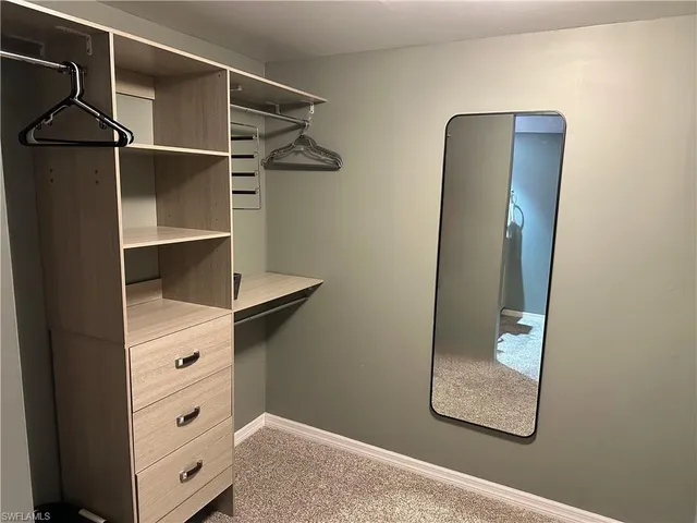 a view of walk in closet