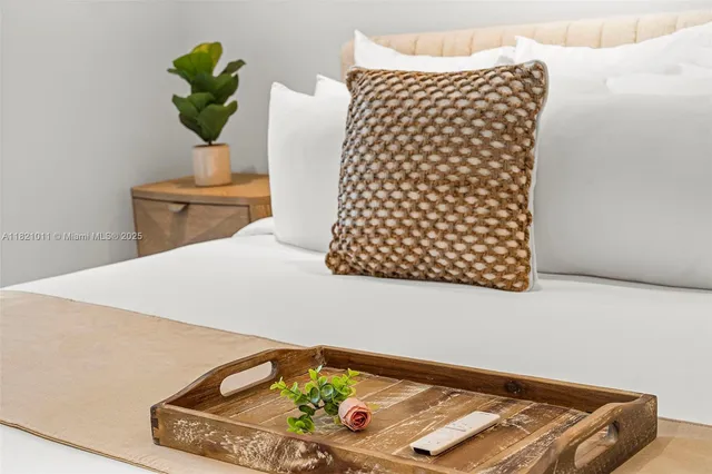 a close view of dining table