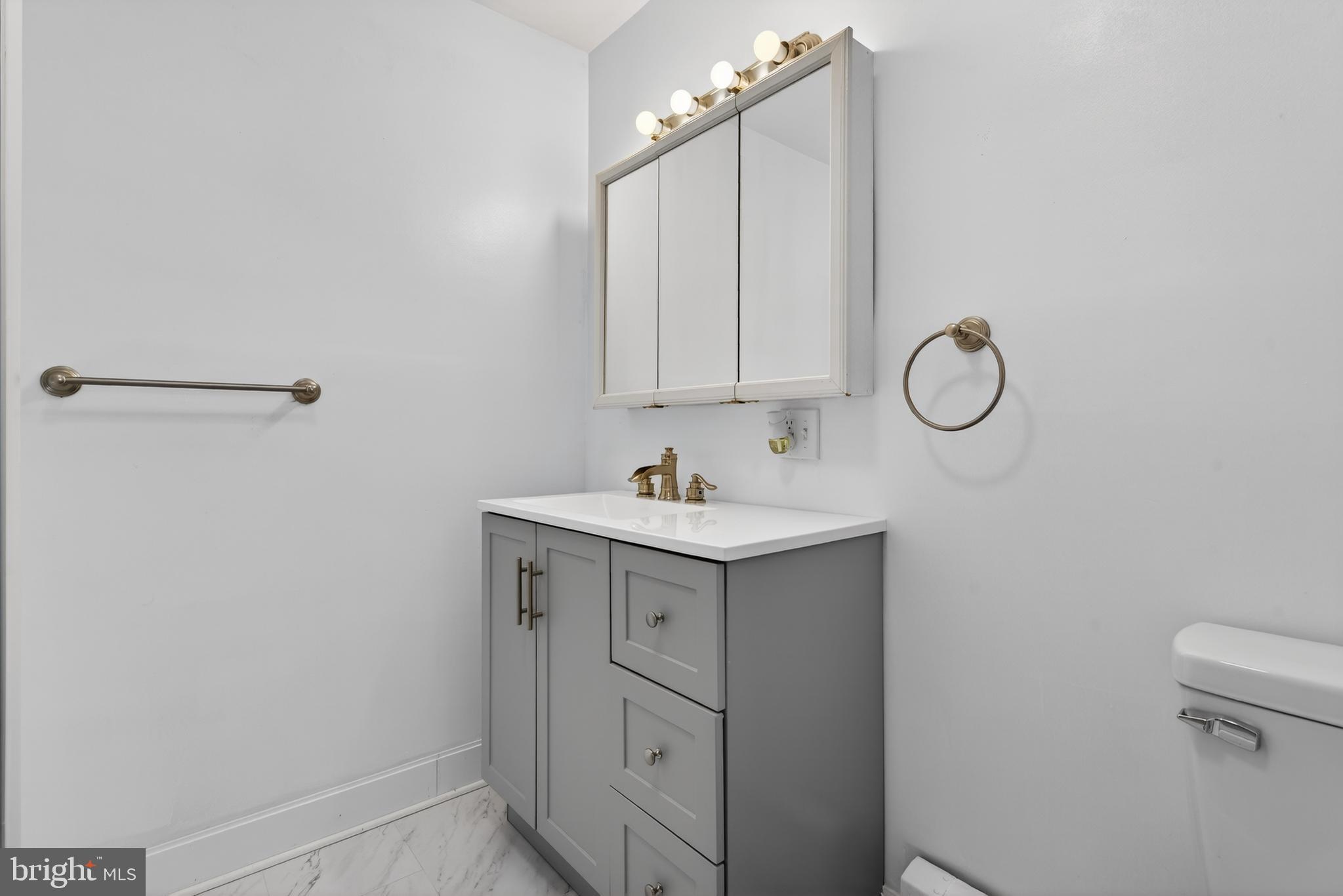 10 Dixie Drive Red Lion, PA 17356 - Photo 23 of 32 a bathroom with a sink a light fixture and a toilet