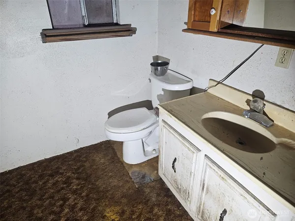 a bathroom with a sink and a toilet