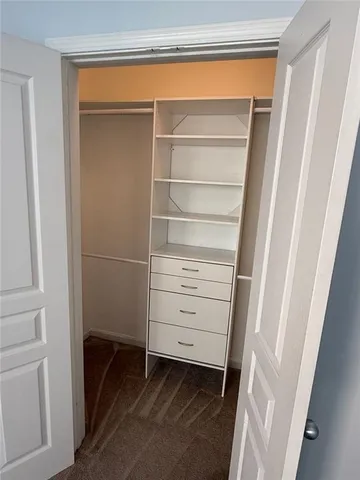 a view of walk in closet