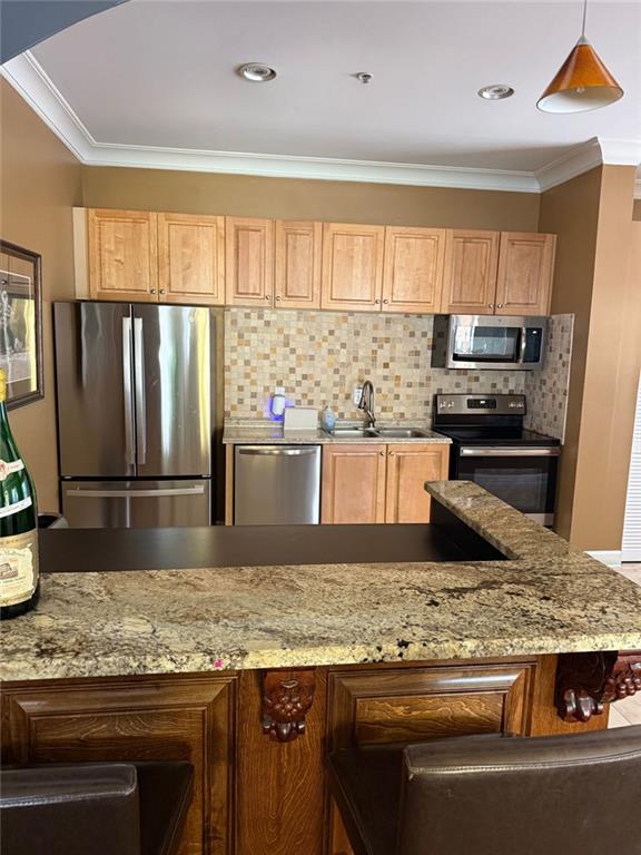10 Perimeter Summit Boulevard, Unit 3201 Brookhaven, GA 30319 - Photo 22 of 27 a kitchen with stainless steel appliances granite countertop a sink and a stove