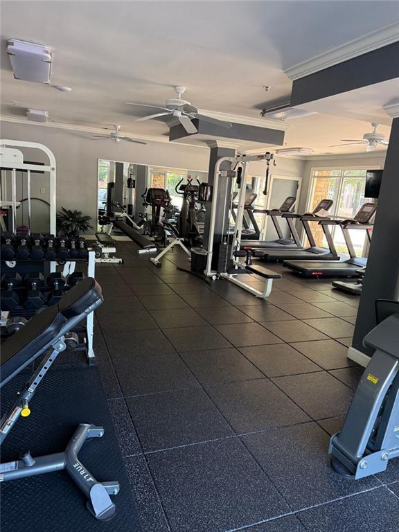 10 Perimeter Summit Boulevard, Unit 3201 Brookhaven, GA 30319 - Photo 23 of 27 a view of a room with gym equipment