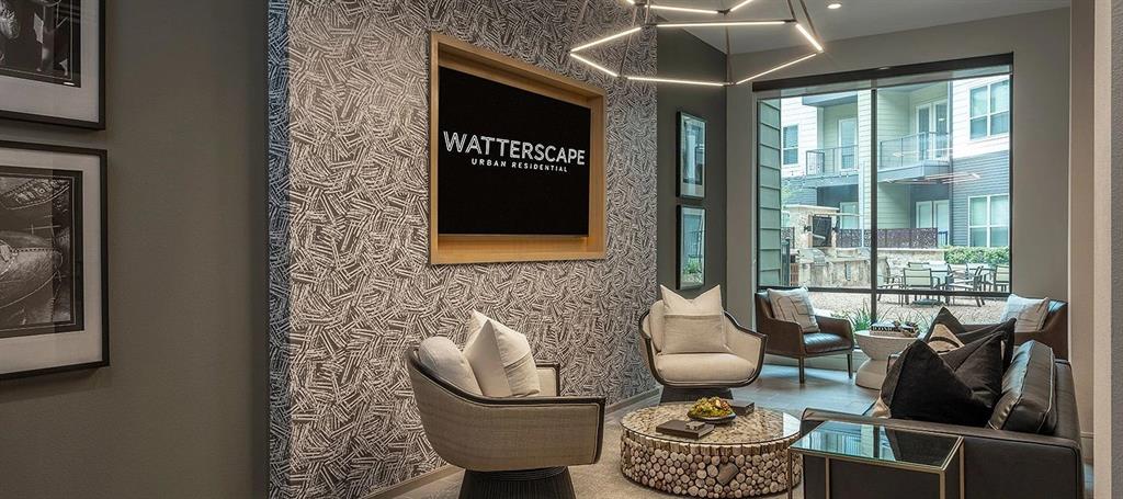 930 Ridgeview Drive, Unit 1273 Allen, TX 75013 - Photo 2 of 28 a living room with furniture and a floor to ceiling window