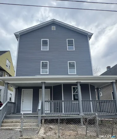 a front view of a house