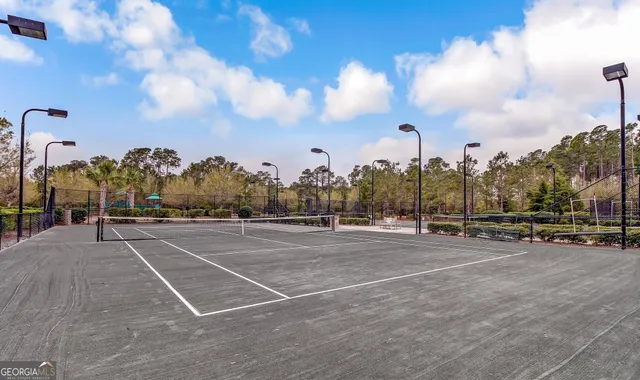 a view of a basketball court