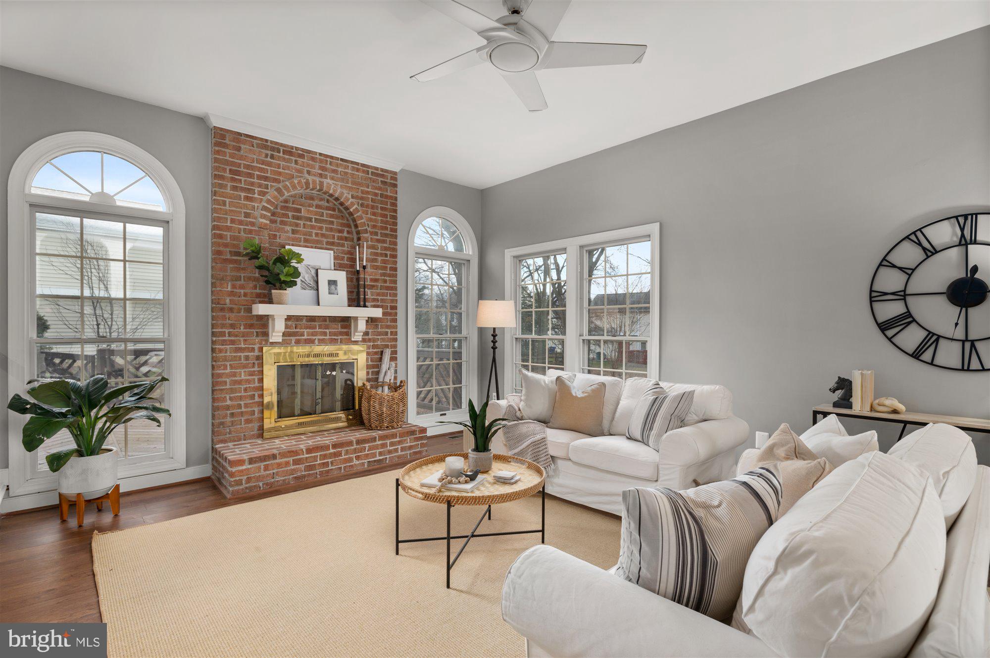 10905 Forest Ridge Terrace North Potomac, MD 20878 - Photo 9 of 33 Family Room w/Wood Burning Fireplace