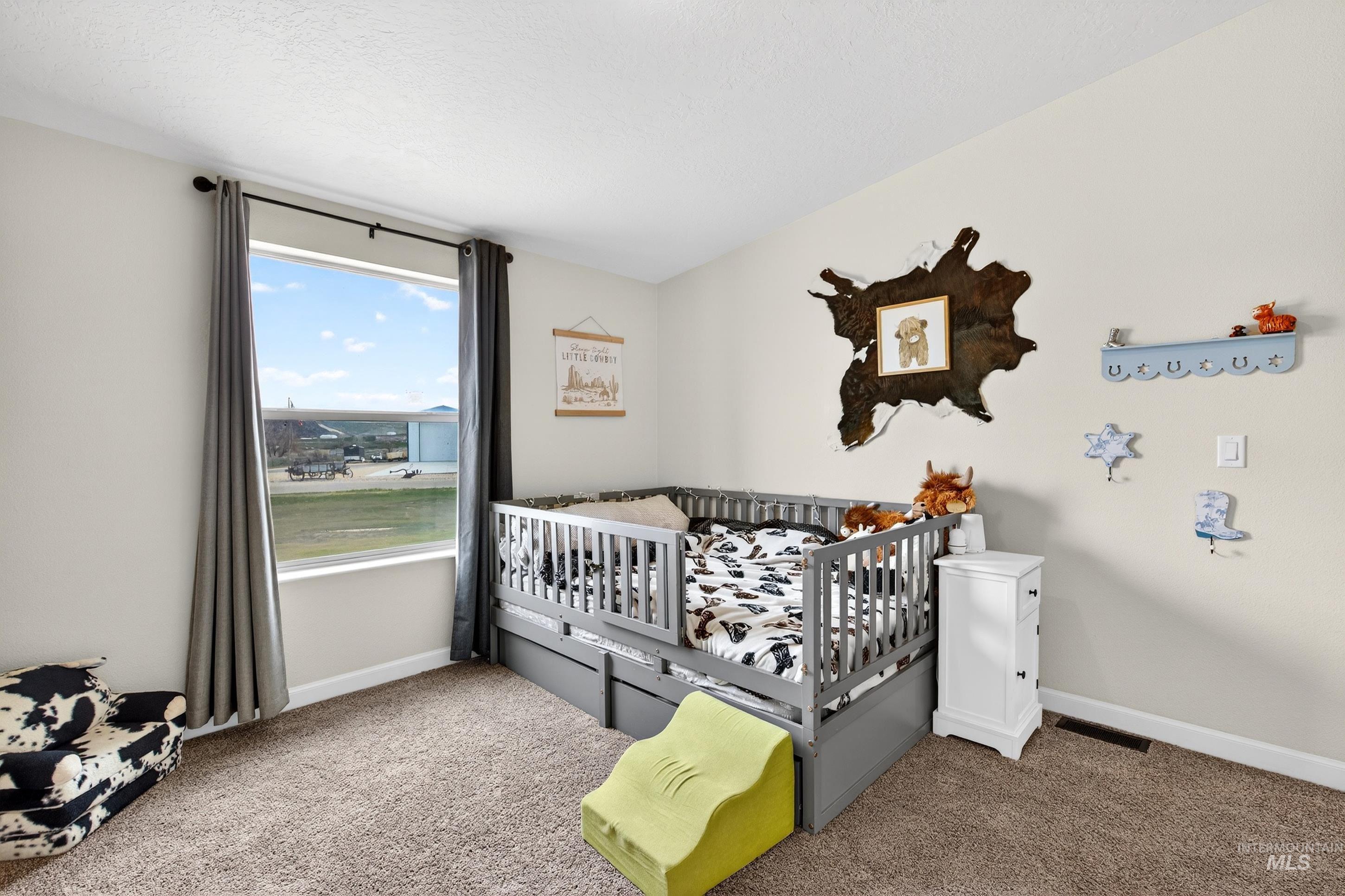 728 Chase Lane Melba, ID 83641 - Photo 30 of 48 Bedroom featuring a crib and carpet floors