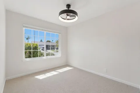 a view of a garage
