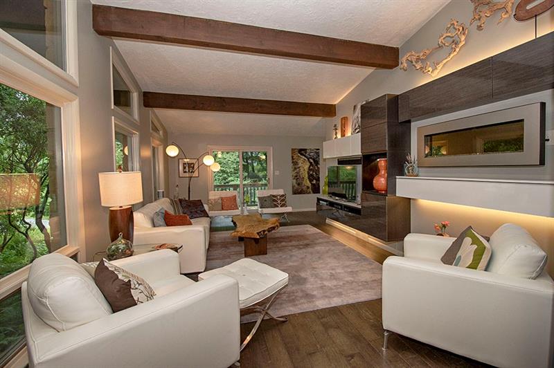 117 Foxglove Road Baden, PA 15005 - Photo 8 of 25 Upon entry you will find this stunning living room with hardwood floors and stylish accents.