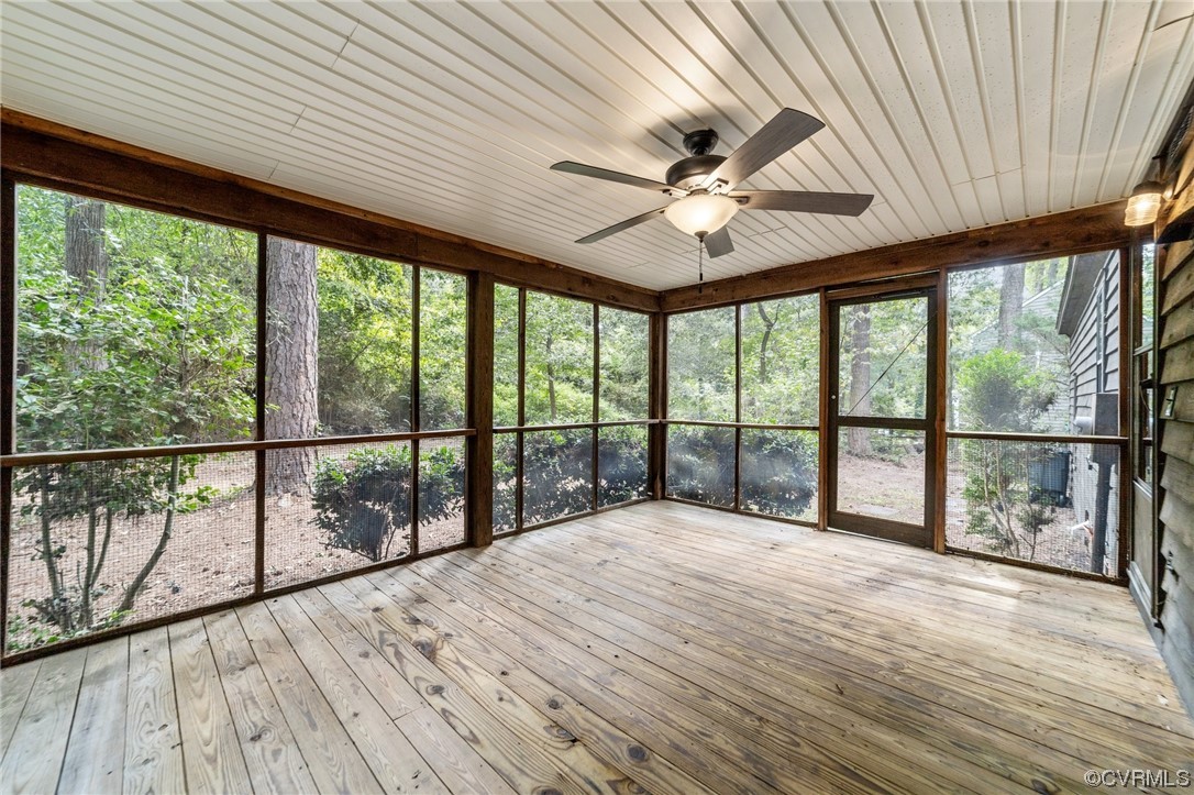 3917 Pebble Creek Road Midlothian, VA 23112 - Photo 43 of 50 Sunroom / screened porch featuring wood ceiling, a