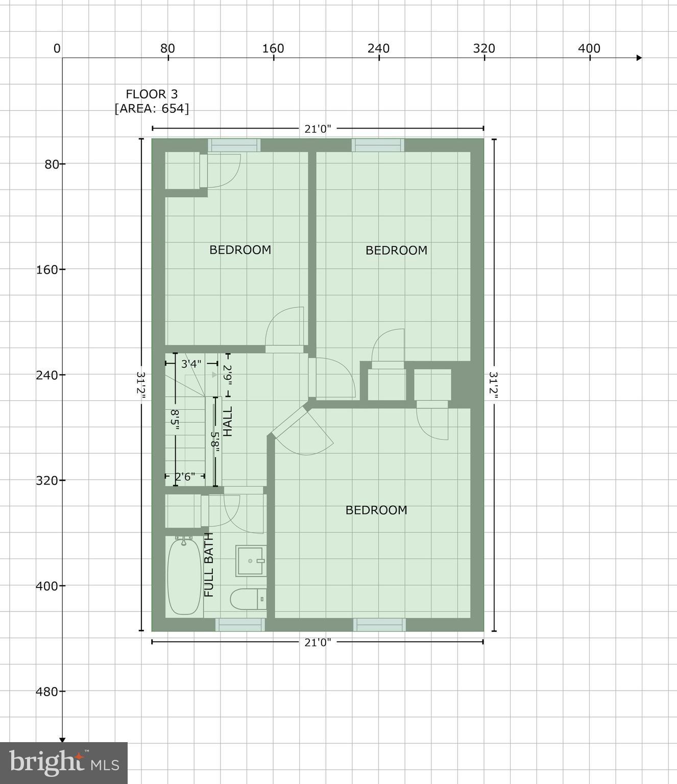5203 Garmouth Road Baltimore, MD 21229 - Photo 41 of 42 GLA Floor Plan