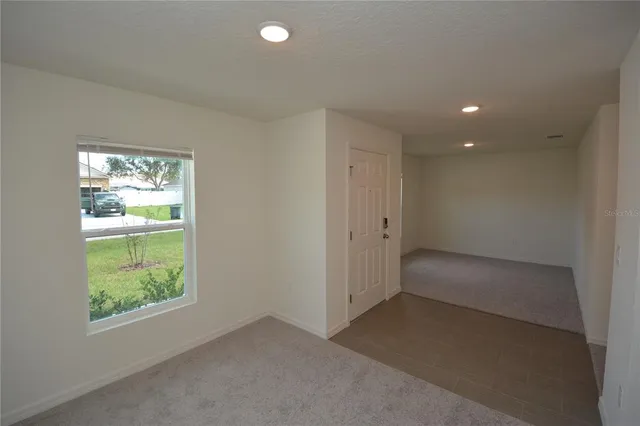 a view of hallway with window