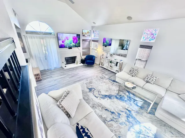 a room with furniture and a couch