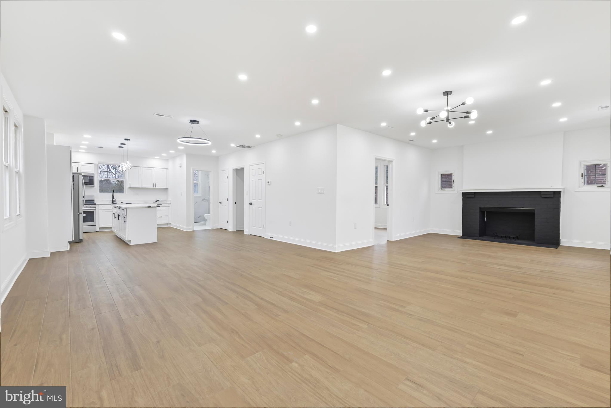 2016 32nd Street Southeast Washington, DC 20020 - Photo 6 of 25 Open Living Room/Dining Room/Kitchen