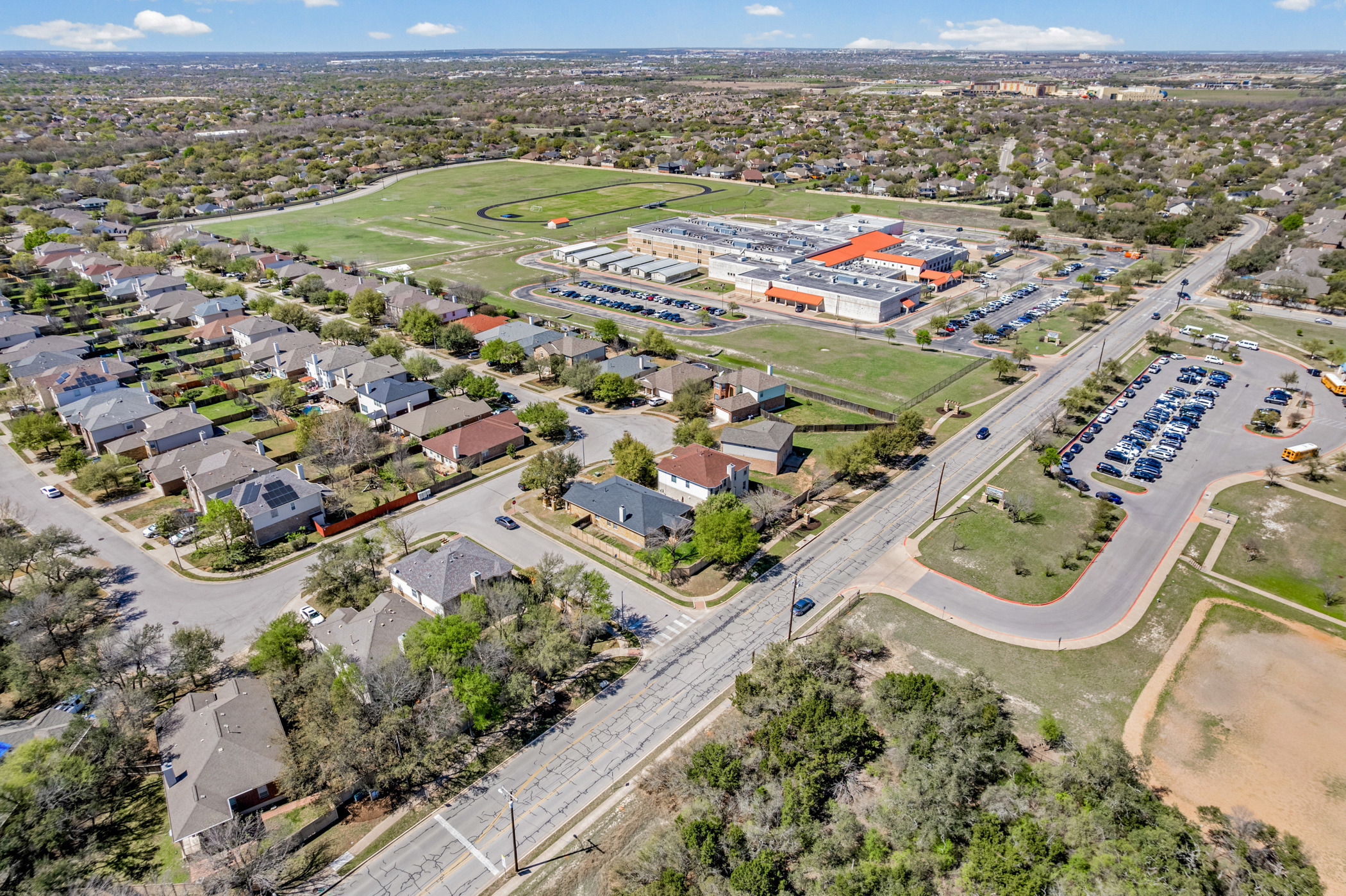3502 Shiraz Loop Round Rock, TX 78665 - Photo 23 of 23 an aerial view of residential houses with outdoor space
