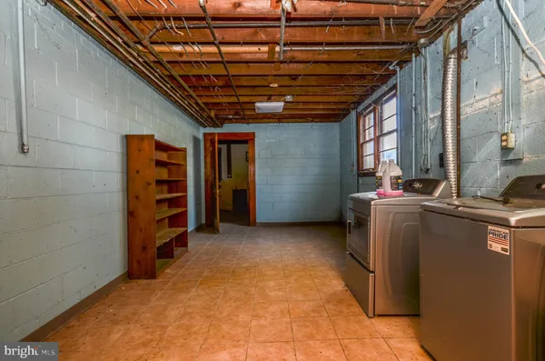 a view of pool with trees