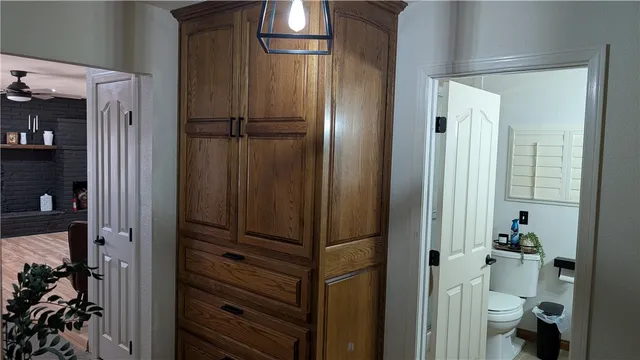 a view of bathroom with shower