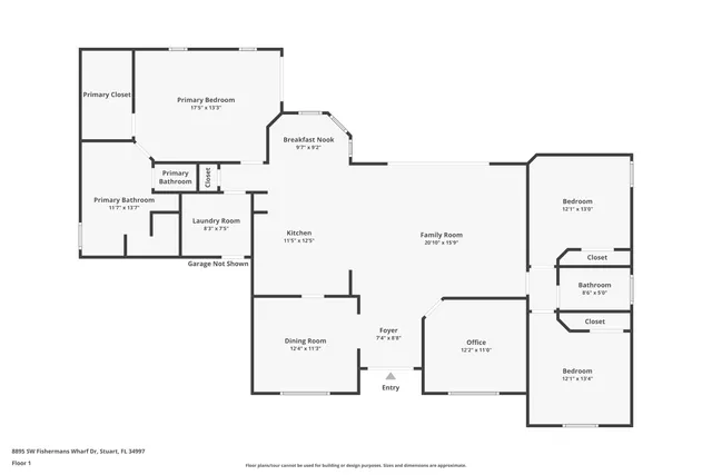 $640,000 | 8895 Southwest Fishermans Wharf Drive, Stuart, FL 34997