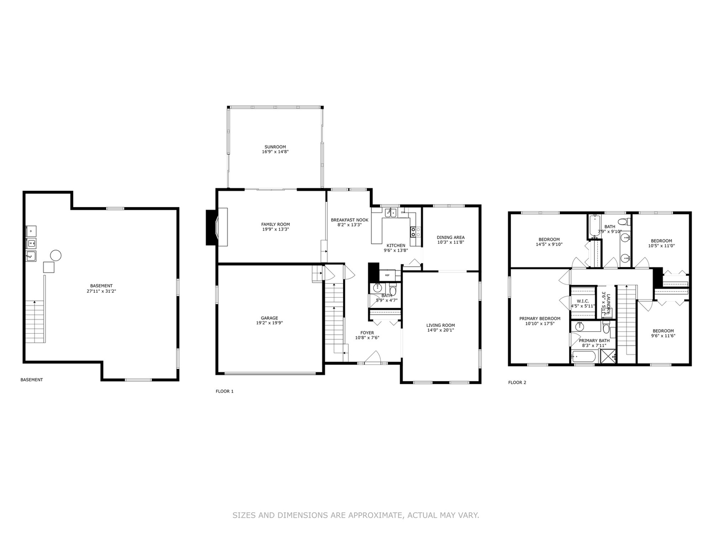 1005 Honeysuckle Drive Wheeling, IL 60090 - Photo 22 of 25 a picture of a floor plan