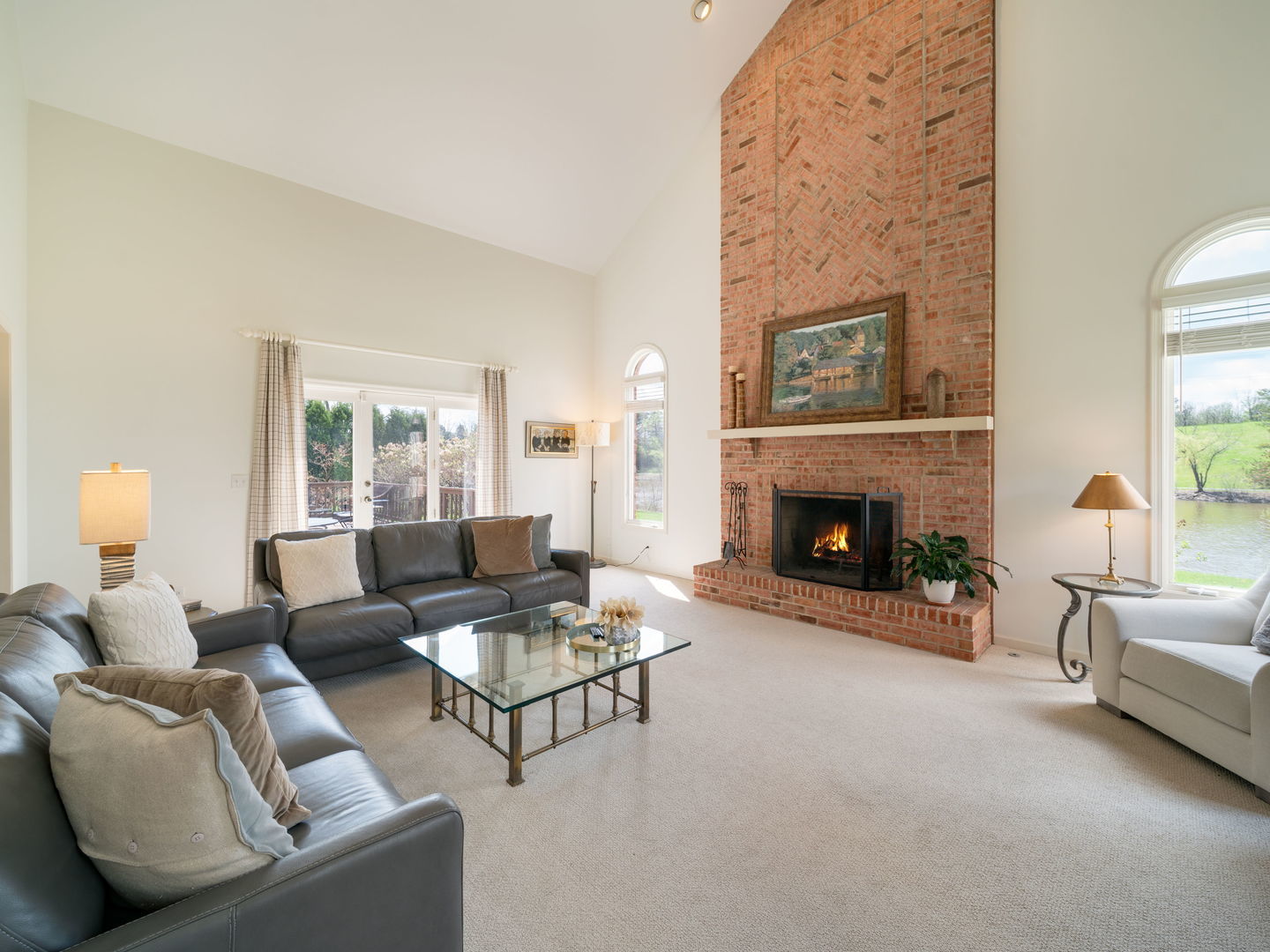 626 Buena Road Lake Forest, IL 60045 - Photo 15 of 37 a living room with furniture and a fireplace