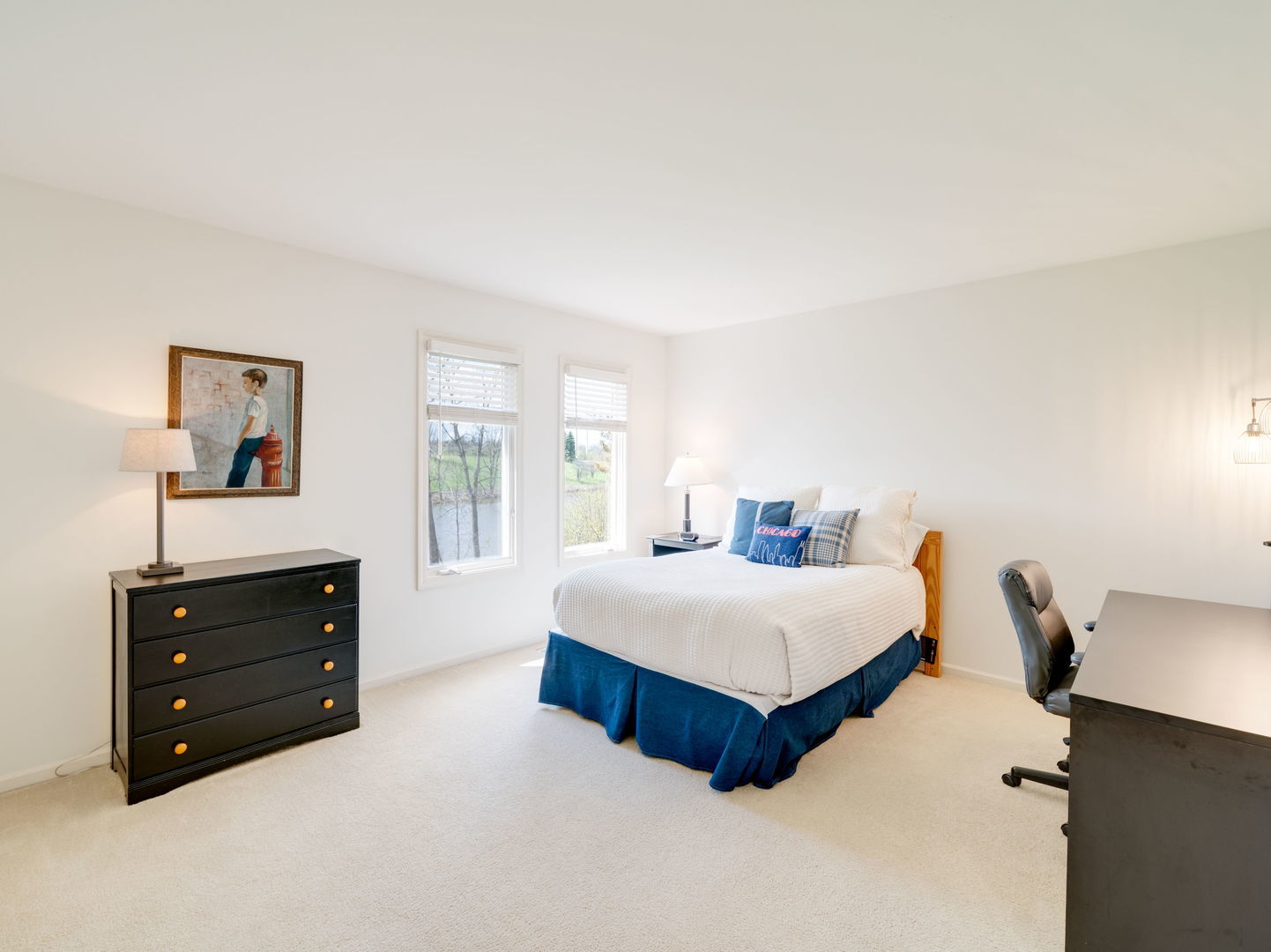 626 Buena Road Lake Forest, IL 60045 - Photo 23 of 37 a bedroom with a bed and a dresser
