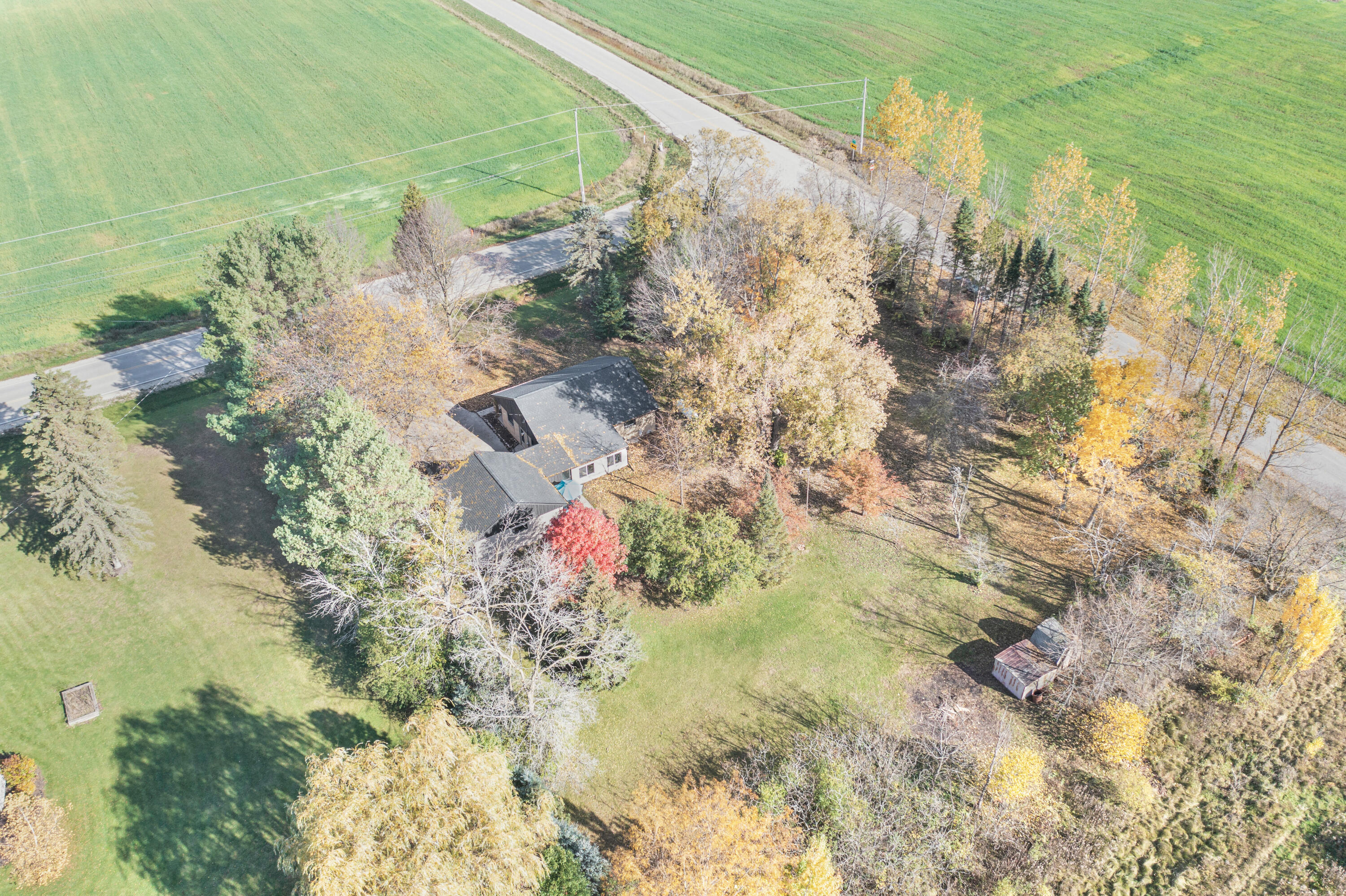 W2111 Ourtown Road Lima, WI 53085 - Photo 1 of 1 Back of home from south west corner