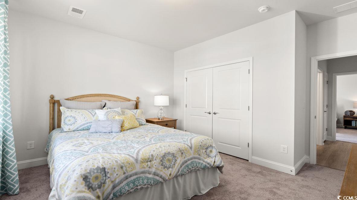 737 Doonbeg Court Conway, SC 29526 - Photo 25 of 33 Bedroom featuring carpet floors, baseboards, and a closet