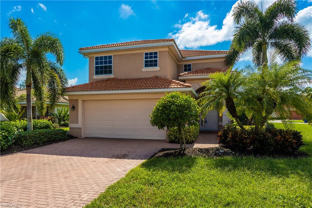 a house view with a garden space