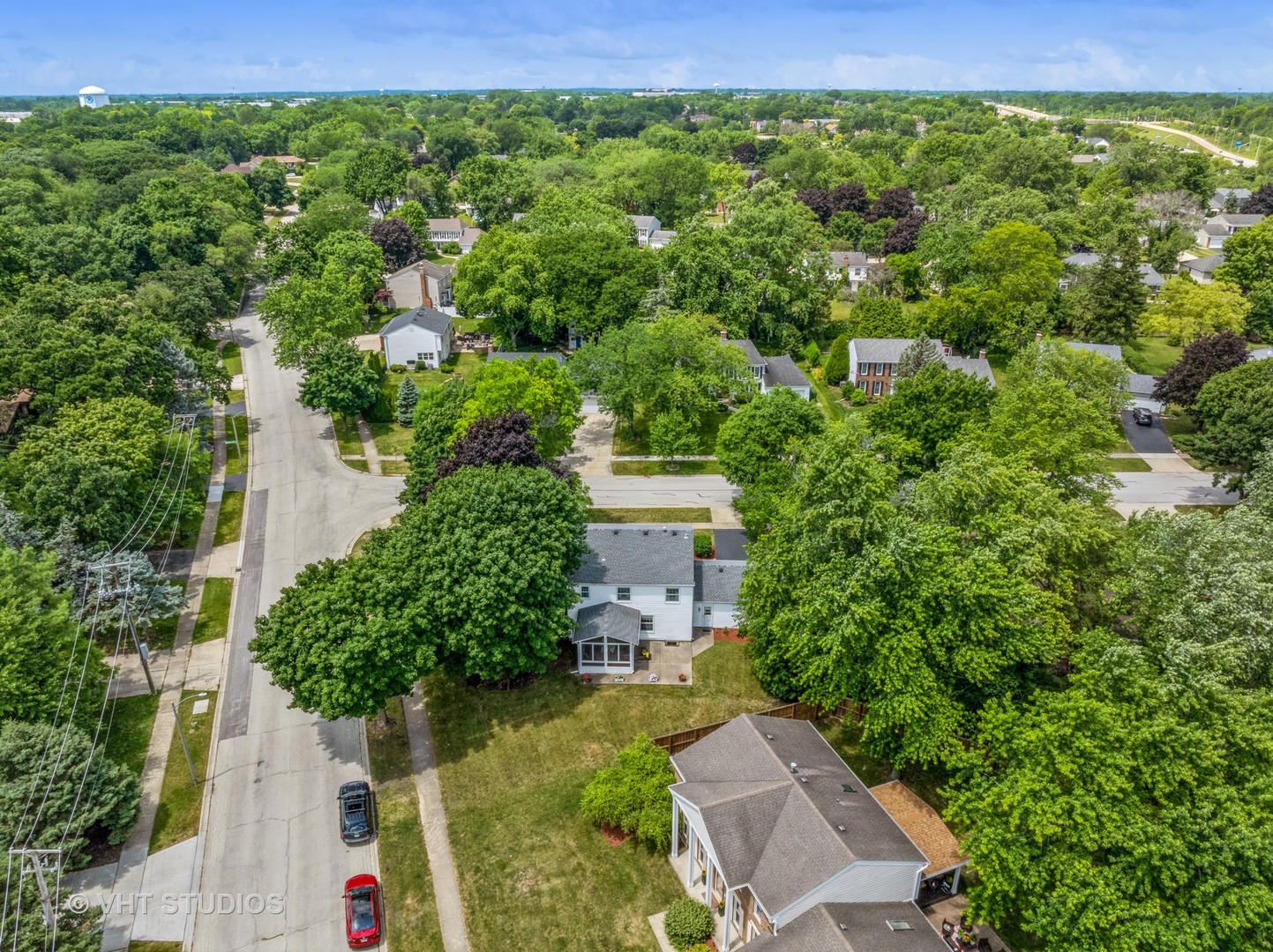 313 Ambleside Drive Roselle, IL 60172 - Photo 36 of 46 an aerial view of a house with a yard