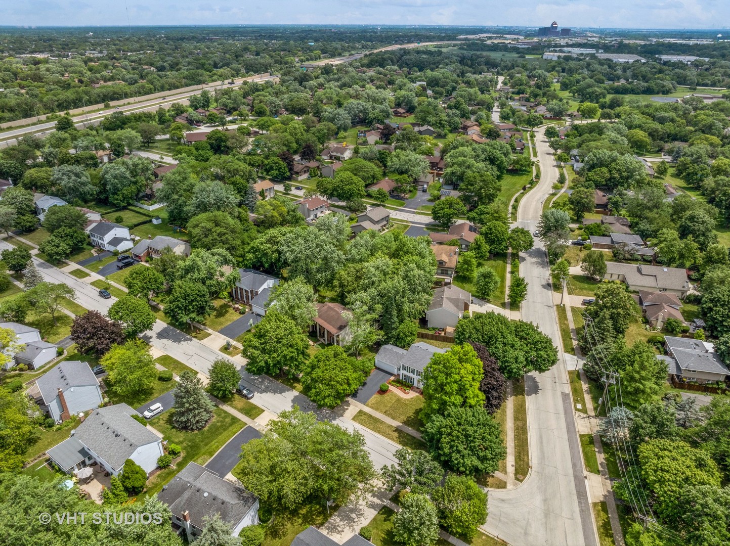 313 Ambleside Drive Roselle, IL 60172 - Photo 40 of 46 an aerial view of residential houses with outdoor space and trees