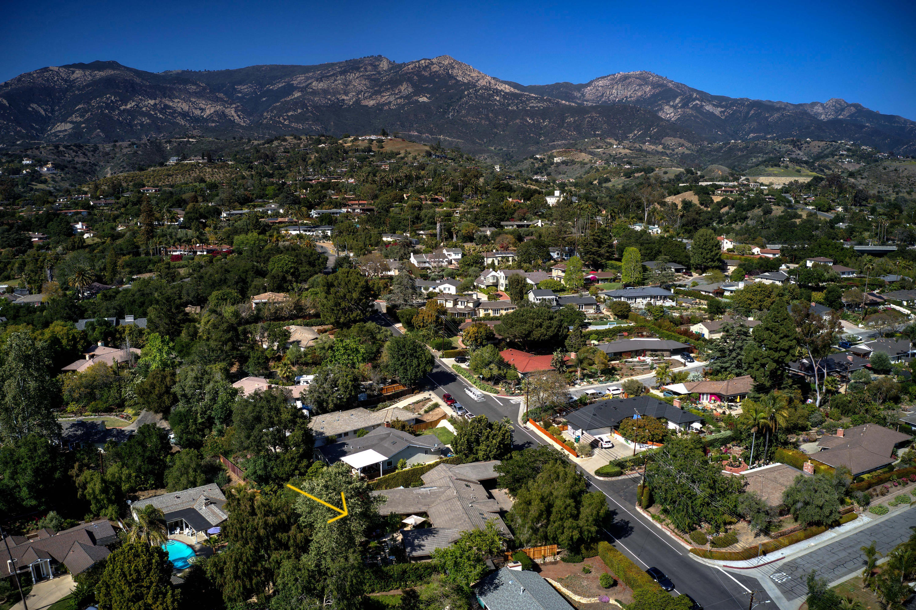 725 North Ontare Road Santa Barbara, CA 93105 - Photo 33 of 35 Aerial Shot