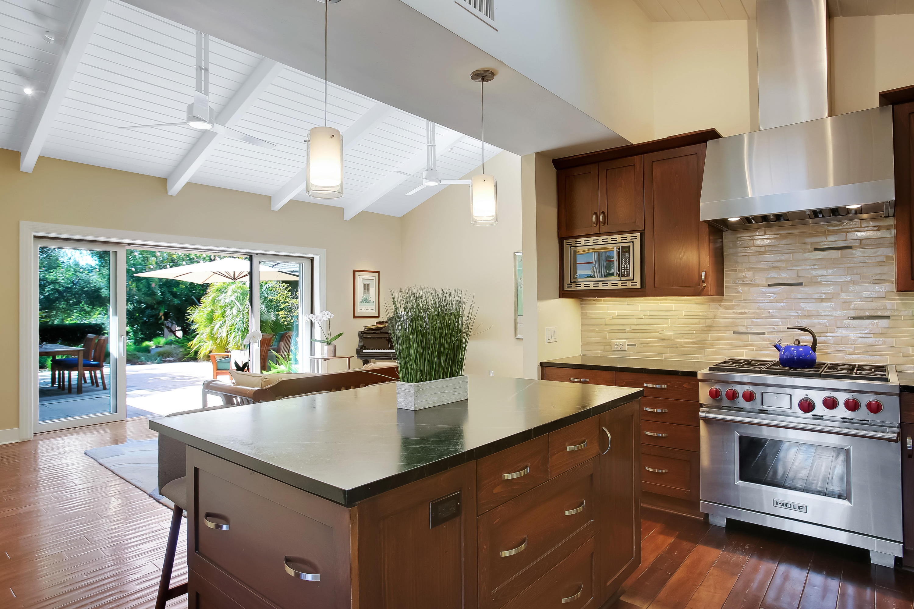 725 North Ontare Road Santa Barbara, CA 93105 - Photo 7 of 35 Kitchen, Living Room