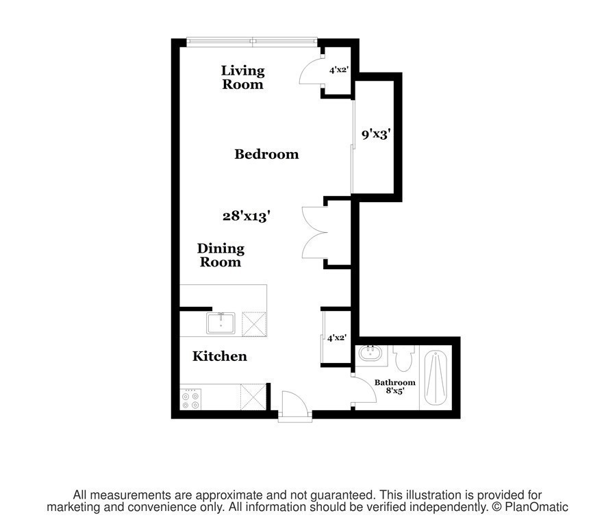 42 8th Street, Unit 4106 Boston, MA 02129 - Photo 17 of 17 a picture of a floor plan