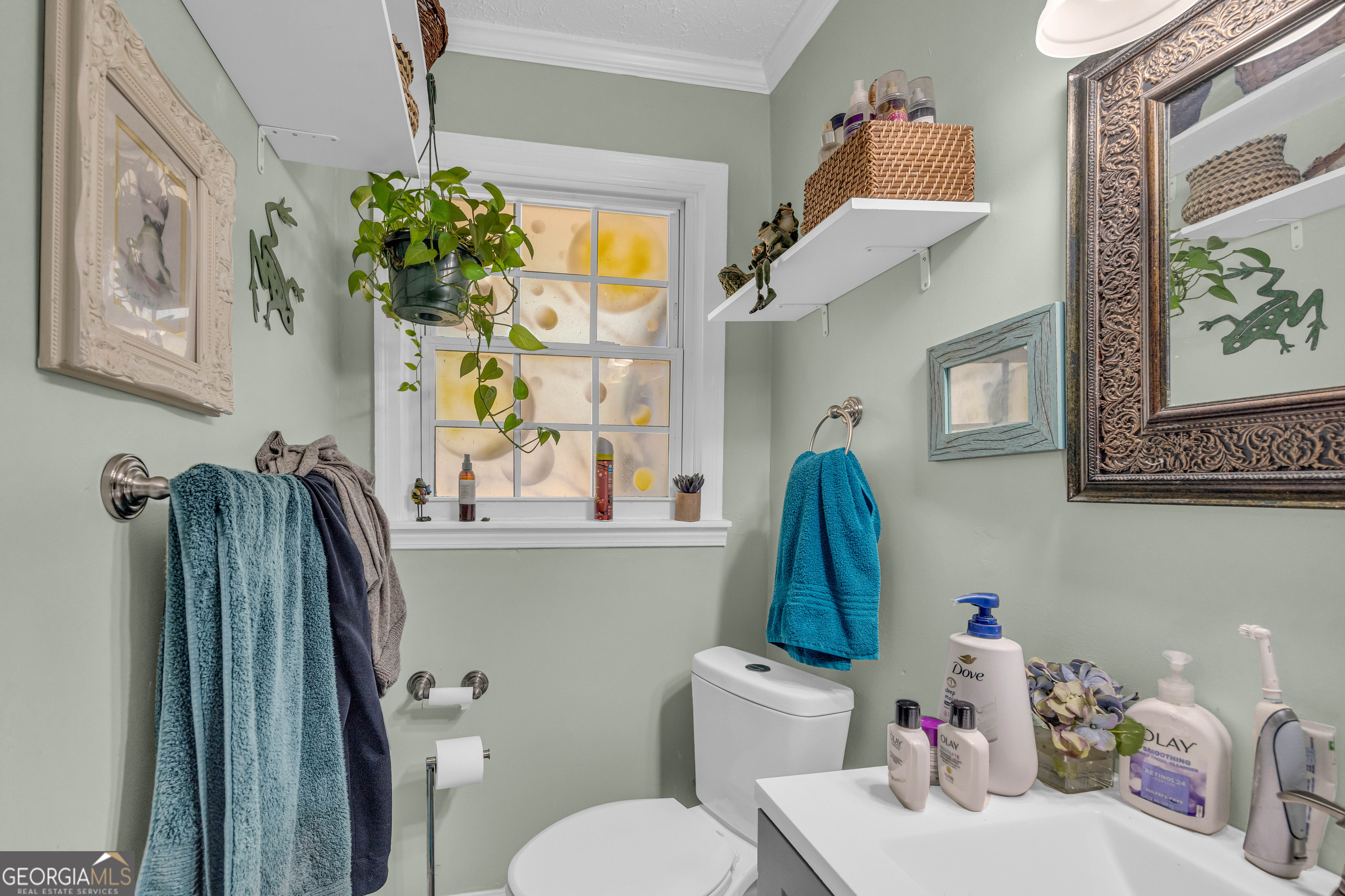 62 Oak Street Elberton, GA 30635 - Photo 36 of 48 a bathroom with a sink mirror and toilet