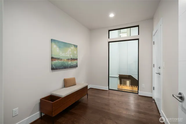 a room with furniture and a window