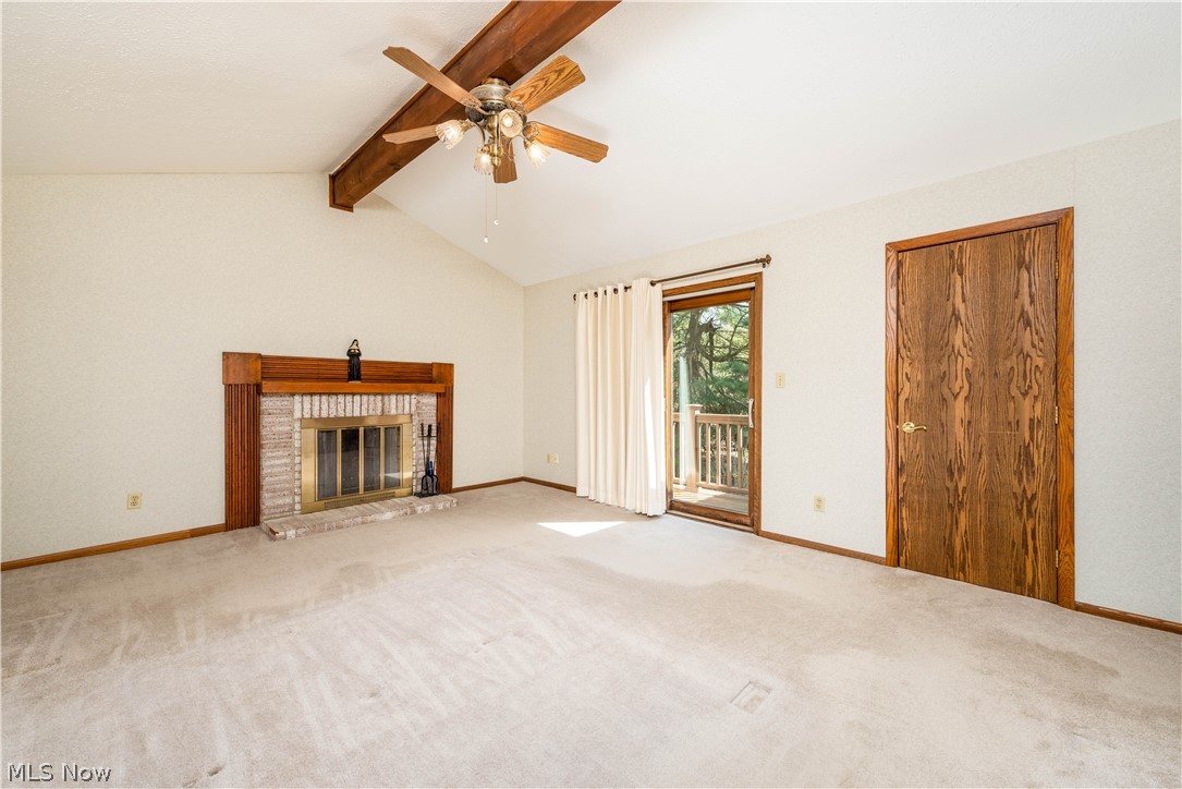 1641 Overlook Road Kent, OH 44240 - Photo 14 of 32 Master Bedroom with Fireplace and Private Balcony