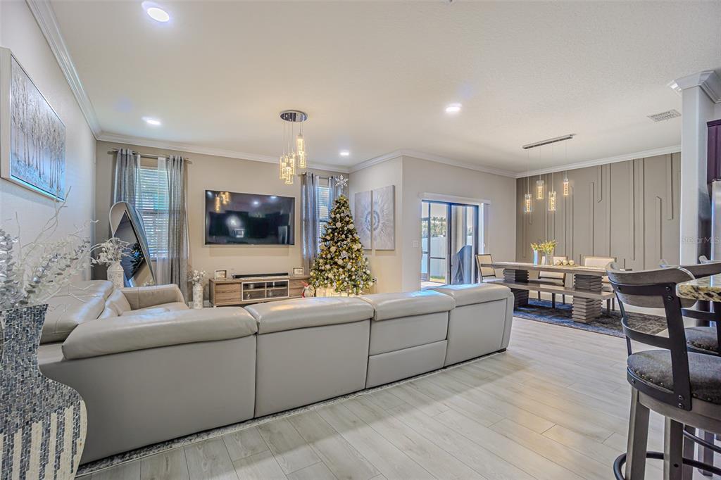 1762 Hadden Hall Place Trinity, FL 34655 - Photo 19 of 39 a living room with furniture and a flat screen tv