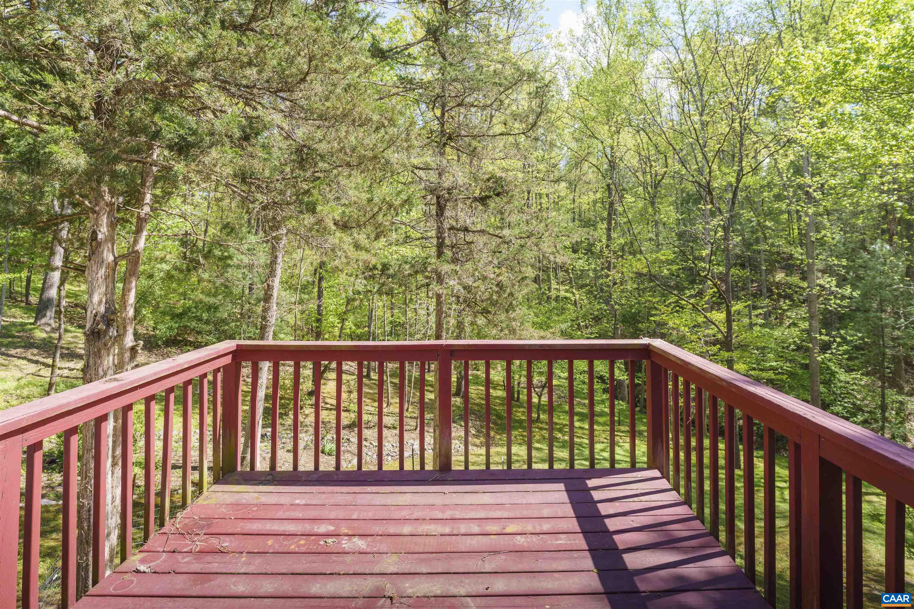 751 Jonquil Road Ruckersville, VA 22968 - Photo 4 of 35 a balcony with trees in front of it