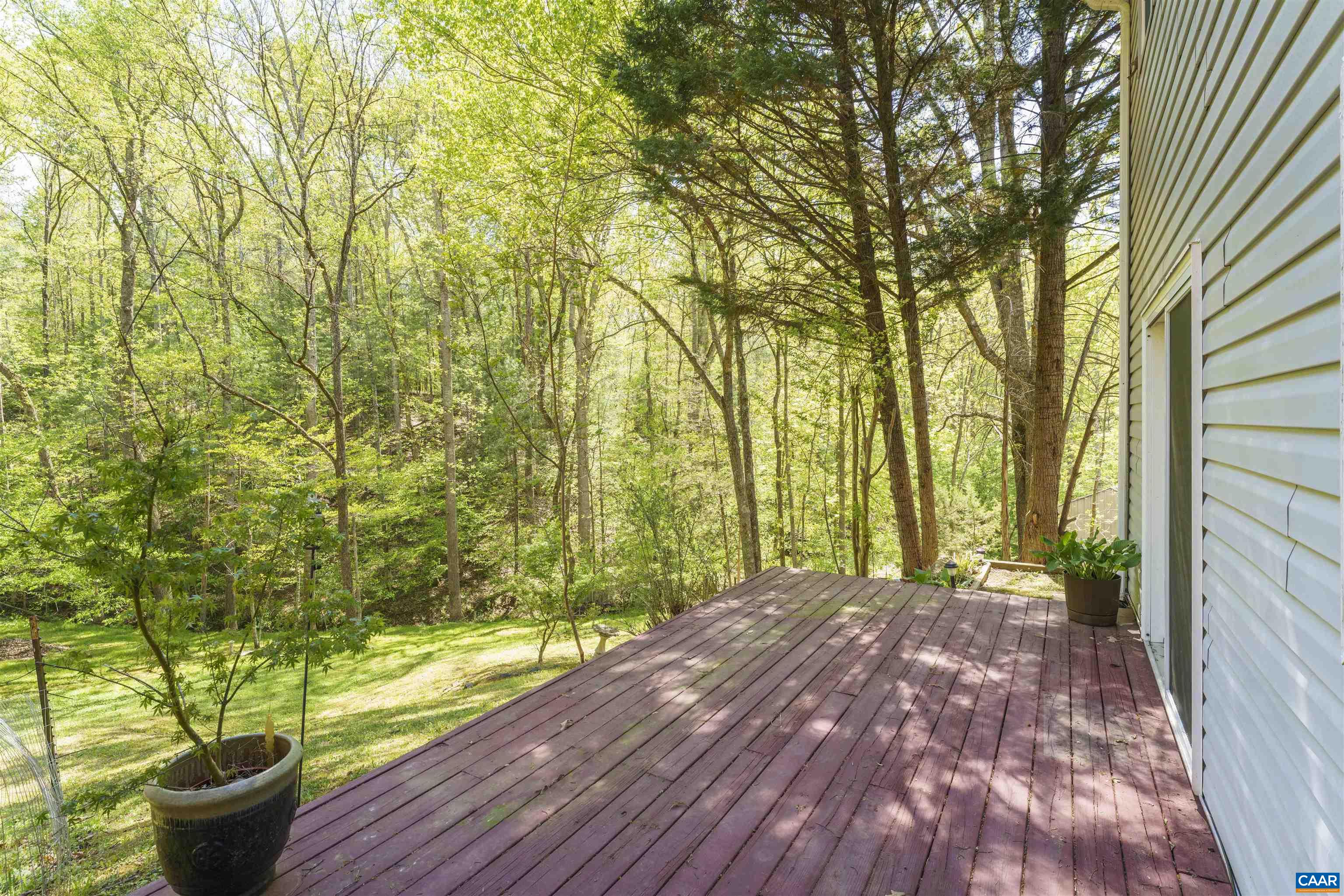 751 Jonquil Road Ruckersville, VA 22968 - Photo 7 of 35 a view of a backyard with plants and large trees